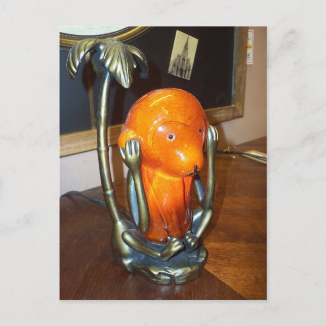 Amber Monkey Postcard (Front)