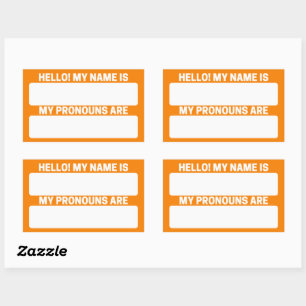 Amber Name & Pronoun Labels