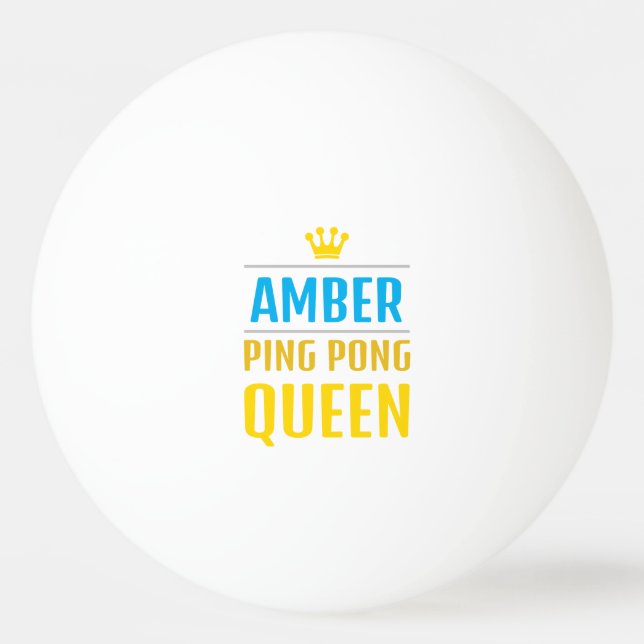Amber Ping Pong Ball (Front)