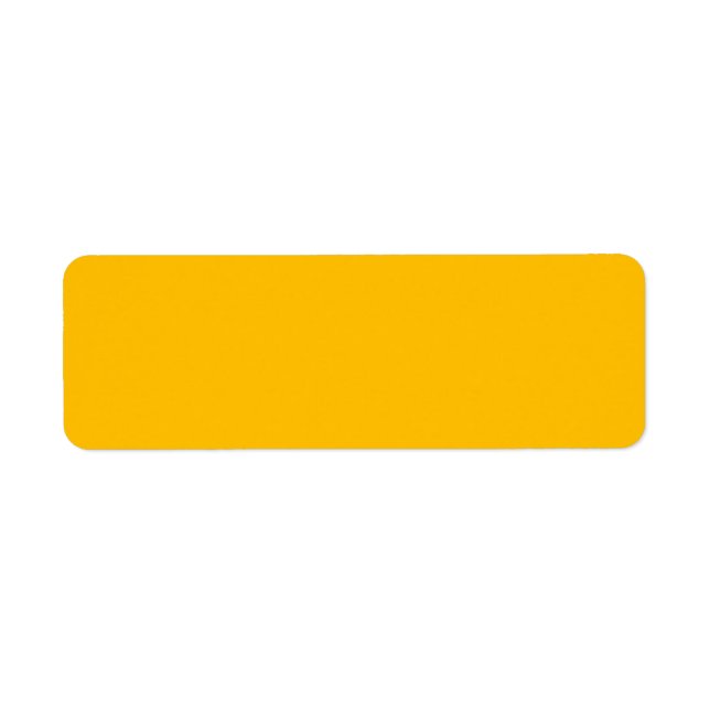Amber Return Address Label (Front)