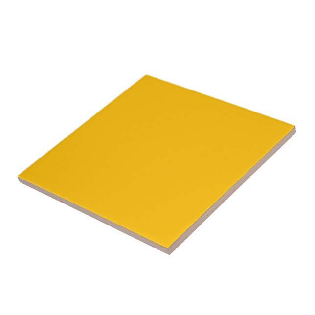 Amber	 (solid colour)  ceramic tile (Side)