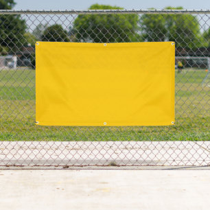 Amber Solid Colour Customise It Banner
