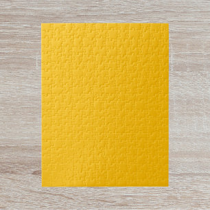 Amber Solid Colour Jigsaw Puzzle