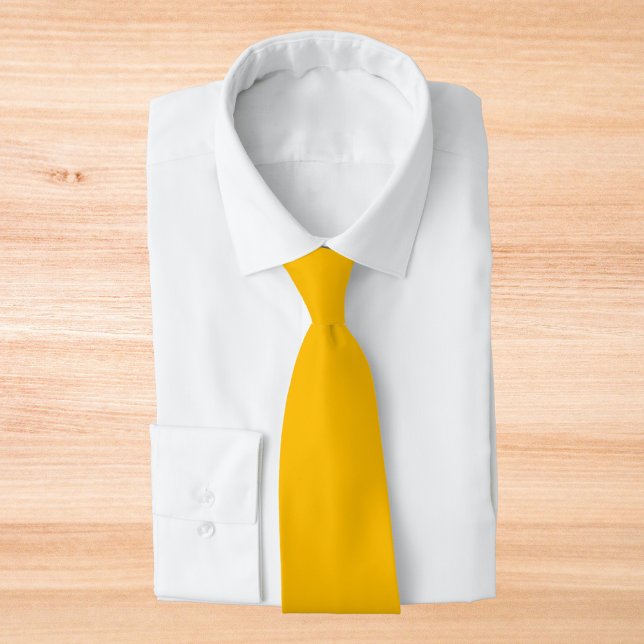 Amber Solid Colour Tie (Creator Uploaded)