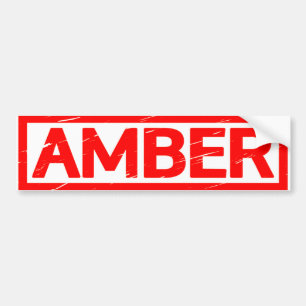 Amber Stamp Bumper Sticker