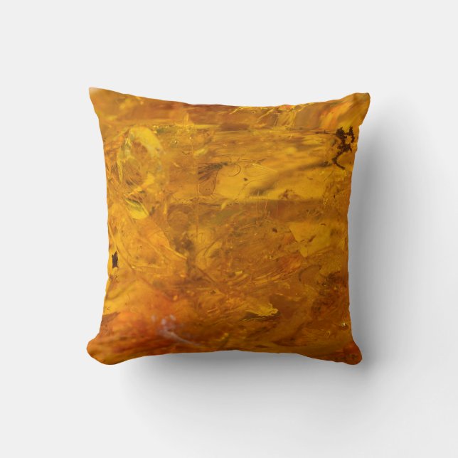 Amber stone close up cushion (Front)