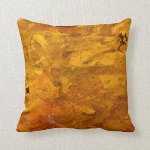 Amber stone close up cushion