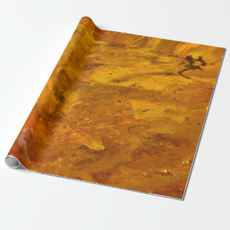 Amber stone close up wrapping paper