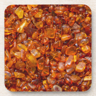 Amber stones coaster