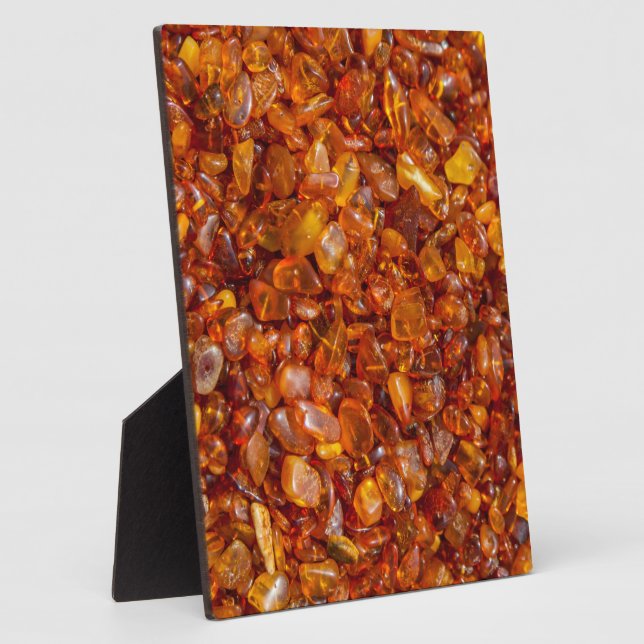 Amber stones plaque (Side)