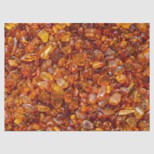 Amber stones tissue paper