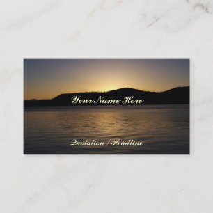 Amber Sunset Business Card
