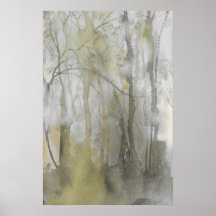 Amber Wilds Watercolor Abstract Print