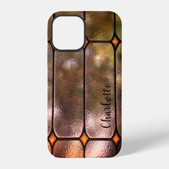 Amber Window Personalised iPhone 12 Case (Back)