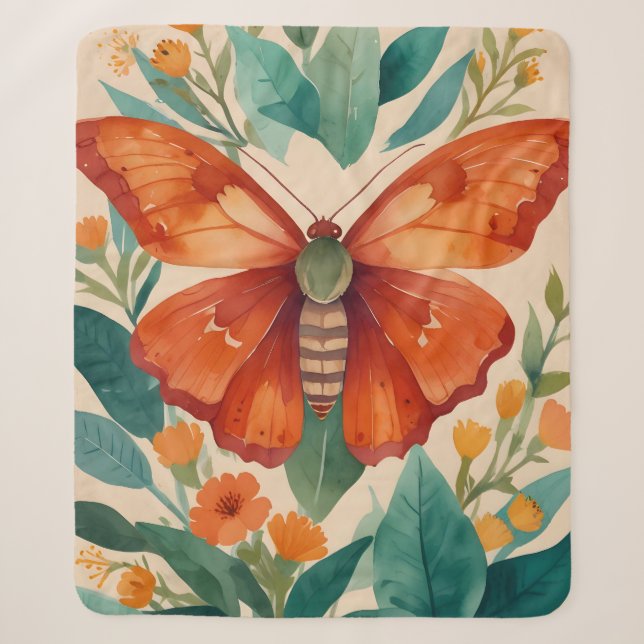 Amber Wings Sherpa Blanket (Front)
