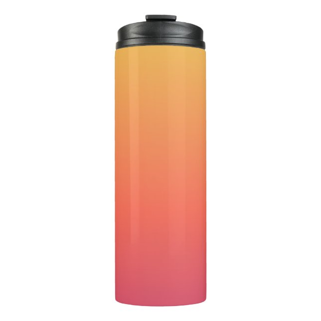 Amber yellow Gift Sport thermal tumbler (Front)