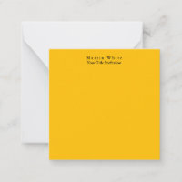 Amber Yellow Plain Elegant Professional Modern