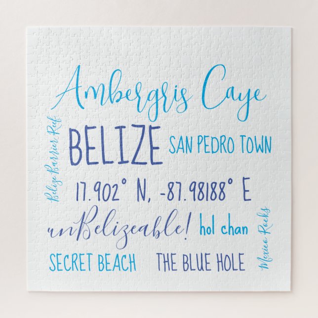 Ambergris Caye Belise  Jigsaw Puzzle (Vertical)