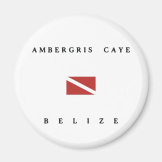 Ambergris Caye Belise Scuba Dive Flag Magnet