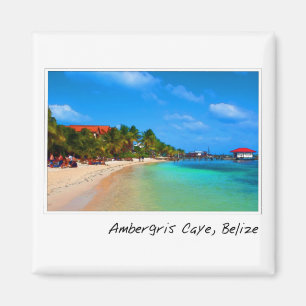 Ambergris Caye Belise Travel Destination Magnet