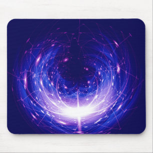 Amberlight Cold Blue Polar Flare Mouse Pad