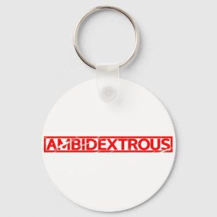Ambidextrous Stamp Key Ring