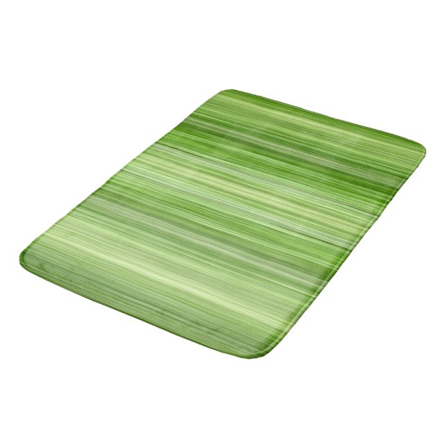 Ambient 3 Green, Original modern design "Key Lime" Bath Mat (Angled)