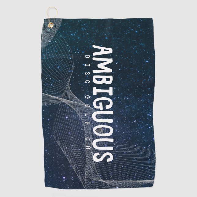 Ambiguous Disc Golf Co Space Disc Towel (Front)