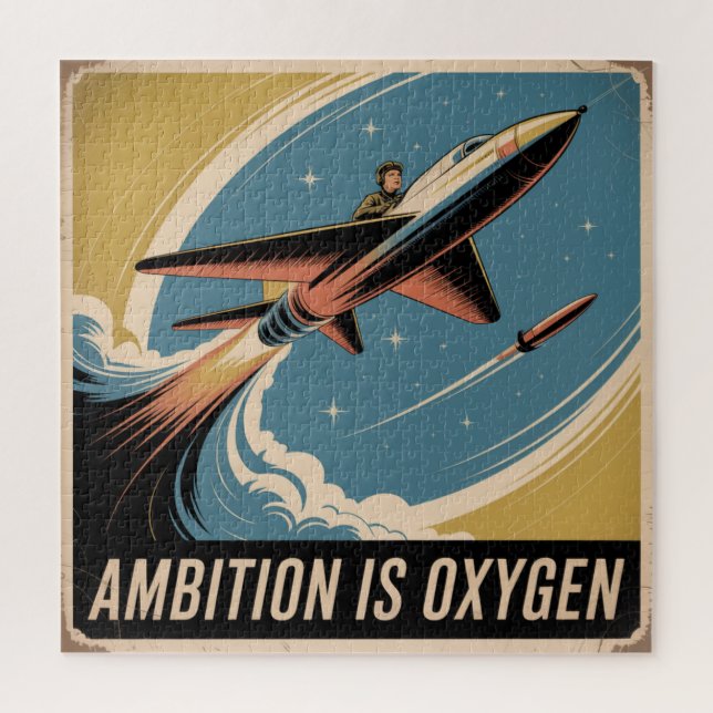 Ambition Is Oxygen Jigsaw Puzzle (Vertical)