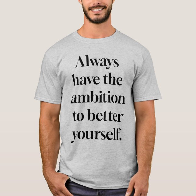 Ambition Men's Basic T-Shirt (Front)