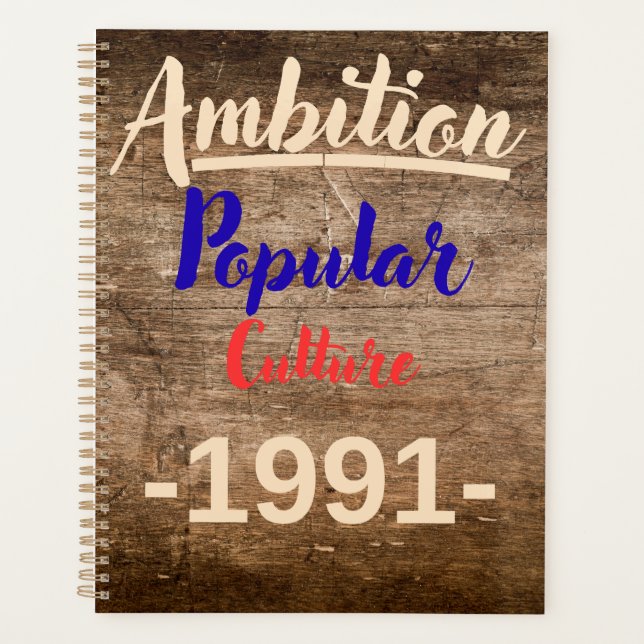 Ambition: Popular Culture Planner (Front)