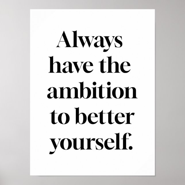 Ambition Poster (Front)