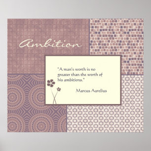 Ambition Quote Poster Customisable