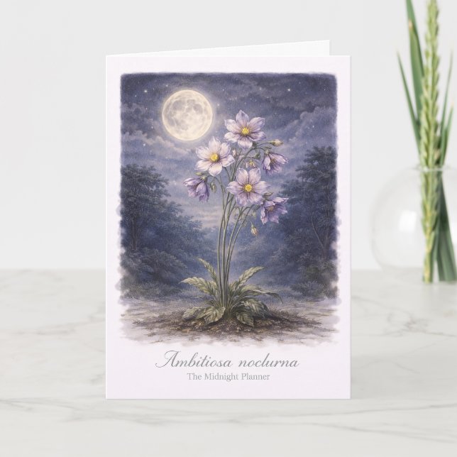 Ambitiosa Nocturna - The Midnight Planner Card (Front)