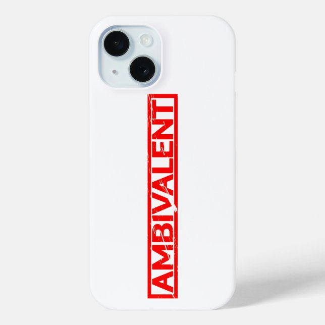 Ambivalent Stamp Case-Mate iPhone Case (Back)