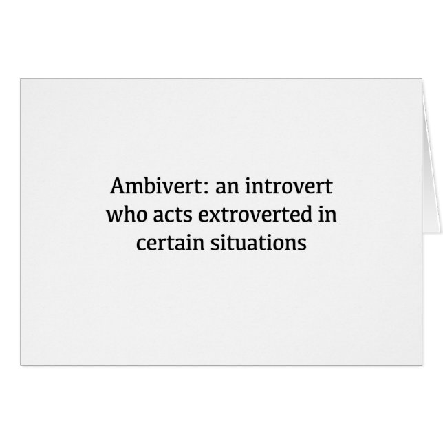 Ambivert Definition (Front Horizontal)