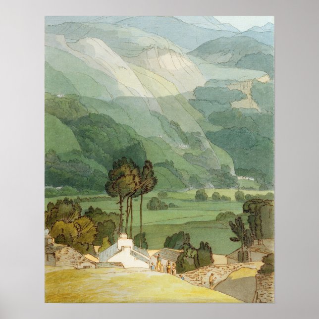 Ambleside, 1786 (w/c with pen and ink over graphit poster (Front)