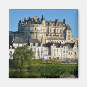 Amboise castle in France Postcard Square Sticker T Magnet