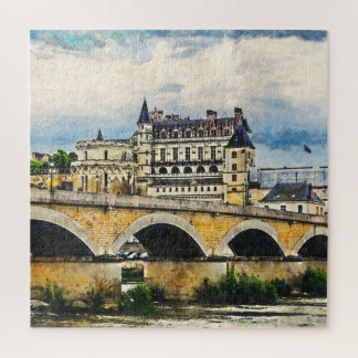 Amboise Castle in Loire Valley, France Jigsaw Puzzle