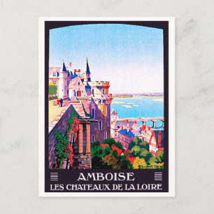 Amboise, mediaeval castle, France Postcard