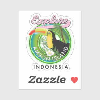 Ambon Island Indonesia travel logo