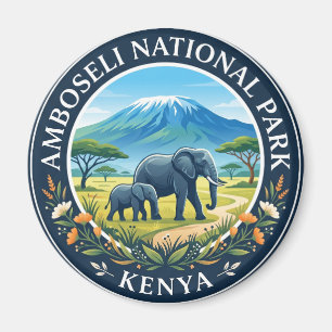 Amboseli National Park Kenya Magnet