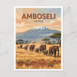 Amboseli National Park Kimana Kenya Postcard