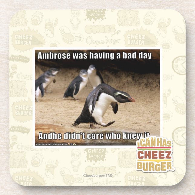 Ambrose was having a bad day coaster (Front)