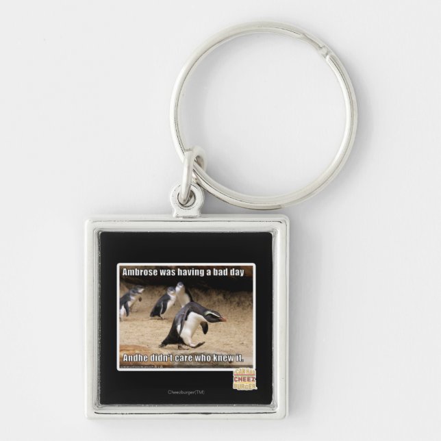 Ambrose was having a bad day key ring (Front)