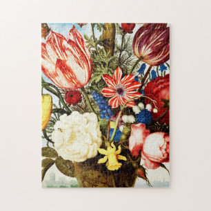 Ambrosius Bosschaert The Elder - Bouquet Of Flower Jigsaw Puzzle