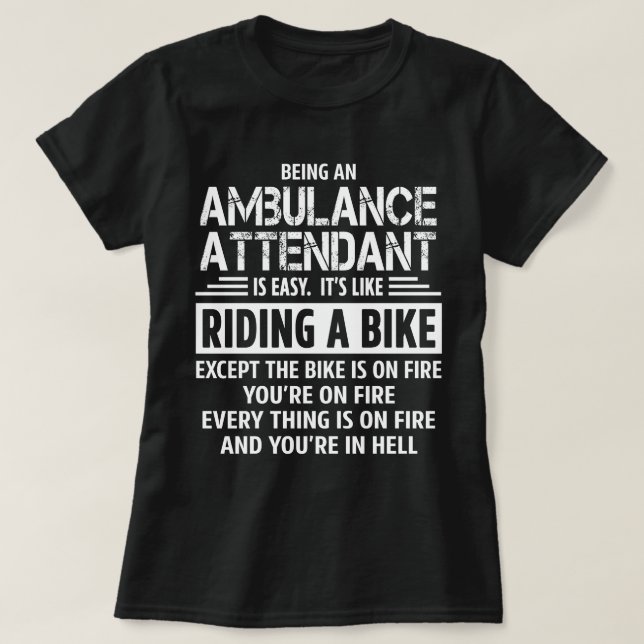 Ambulance Attendant T-Shirt (Design Front)