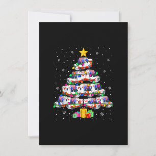 Ambulance Car Christmas Tree Xmas Lights Funny Eme Invitation