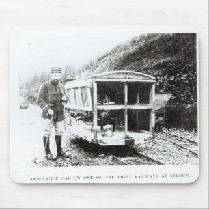 Ambulance Car on One of the Light Railways Mouse Pad