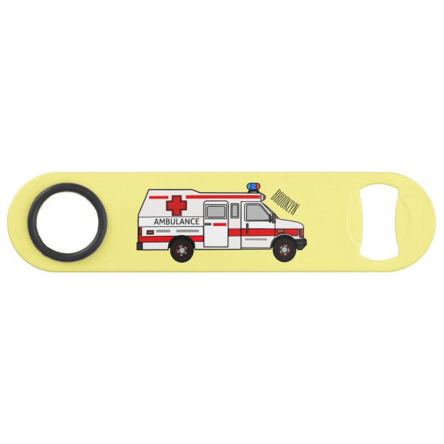 Ambulance cartoon illustration (Front (Horizontal))